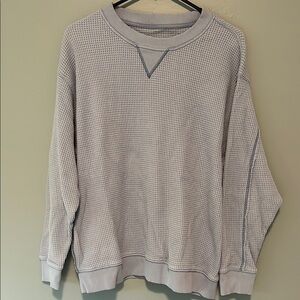 Aerie The Sweat Waffle Crew Neck Sweatshirt